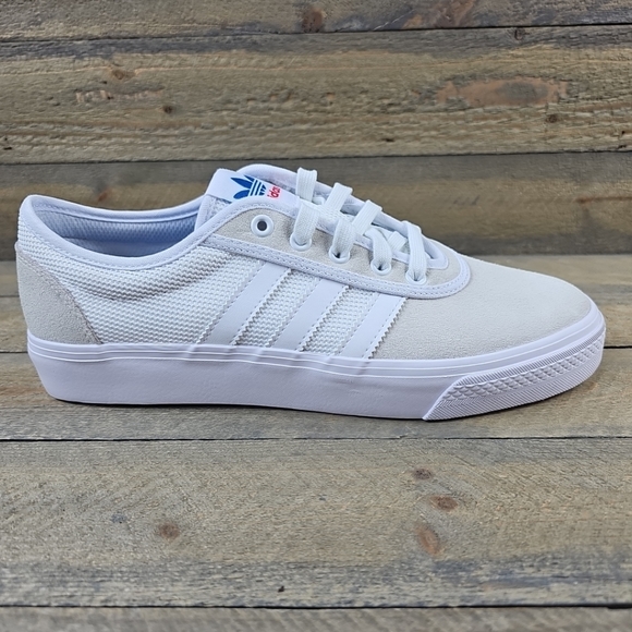 adidas Adi Ease Men's Casual Skateboarding Shoes Suede/Mesh White - Picture 11 of 12